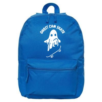 Ghost Can Skate Halloween Costume Ghoul Skateboard Skater Great Gift 16 in Basic Backpack