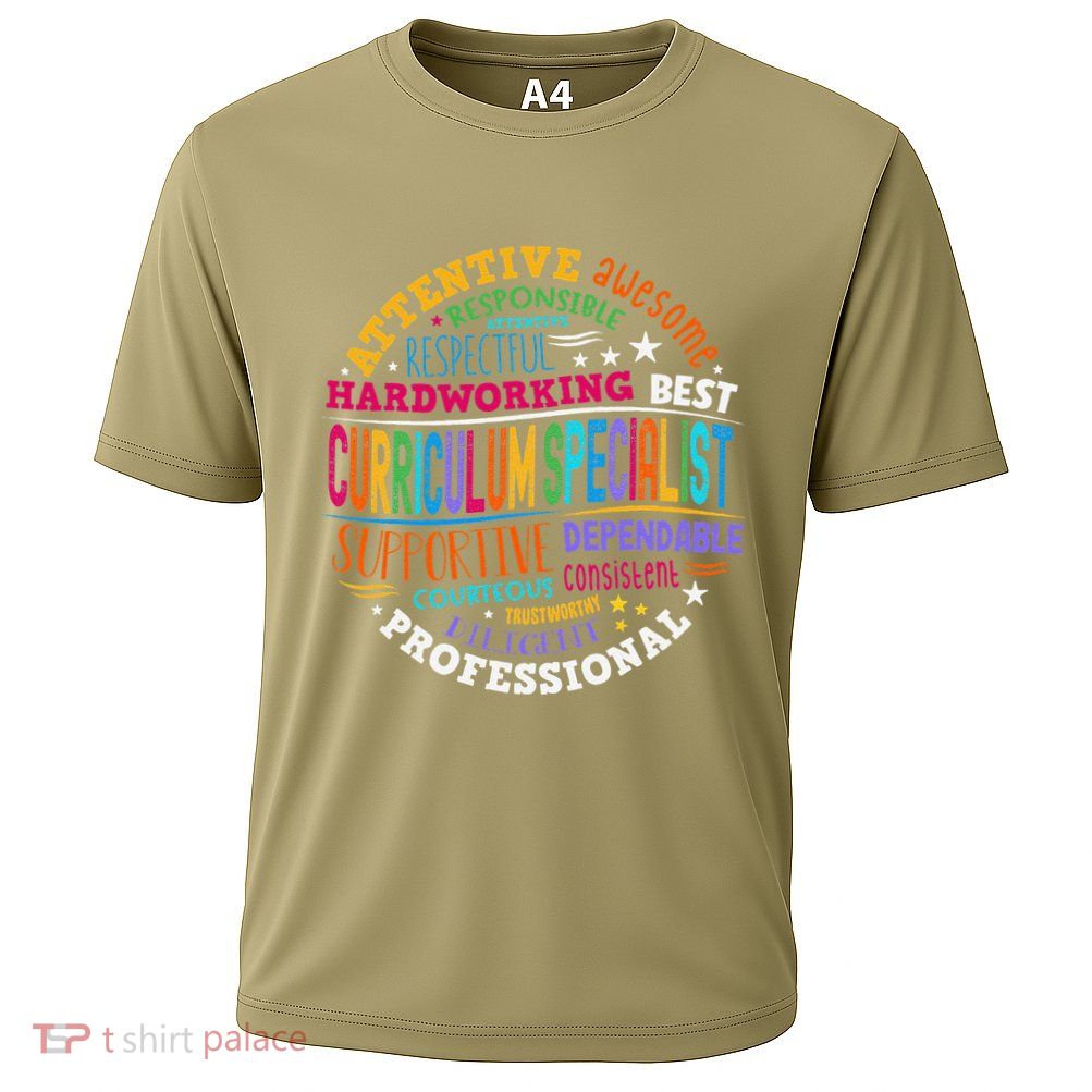 Groovy Curriculum Specialist Appreciation Back To School Cooling Performance Crew T-Shirt