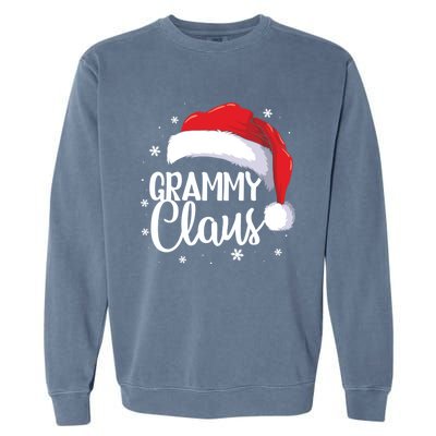 Grammy Claus Santa Funny Christmas Pajama Matching Family Great Gift Garment-Dyed Sweatshirt