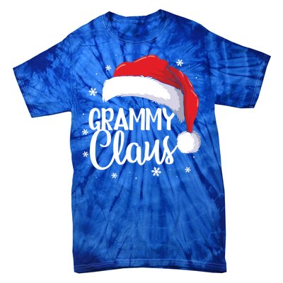 Grammy Claus Santa Funny Christmas Pajama Matching Family Great Gift Tie-Dye T-Shirt