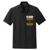 God Created Science Christian Dry Zone Grid Polo