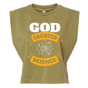 God Created Science Christian Garment-Dyed Women's Muscle Tee