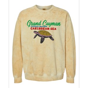 Grand Cayman Sea Turtles Colorblast Crewneck Sweatshirt