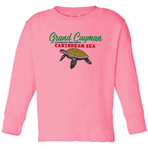 Grand Cayman Sea Turtles Toddler Long Sleeve Shirt