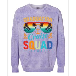 Graduation Cruise Squad 2024 Funny Cruising Graduation Trip Colorblast Crewneck Sweatshirt