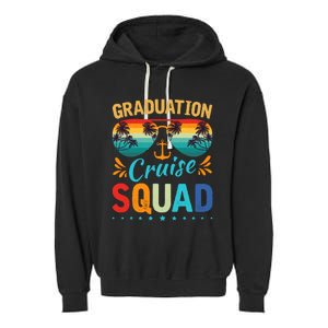 Graduation Cruise Squad 2024 Funny Cruising Graduation Trip Garment-Dyed Fleece Hoodie