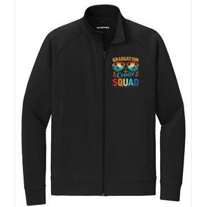 Graduation Cruise Squad 2024 Funny Cruising Graduation Trip Stretch Full-Zip Cadet Jacket