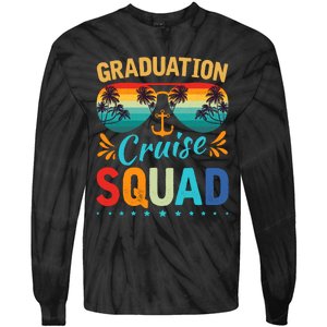 Graduation Cruise Squad 2024 Funny Cruising Graduation Trip Tie-Dye Long Sleeve Shirt