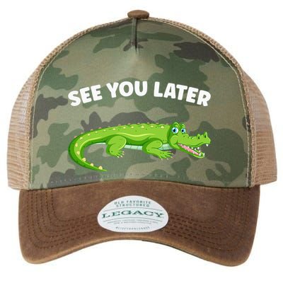 Gator Crocodile See You Later Alligator Legacy Tie Dye Trucker Hat