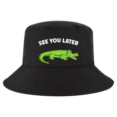 Gator Crocodile See You Later Alligator Cool Comfort Performance Bucket Hat