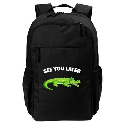 Gator Crocodile See You Later Alligator Backpack