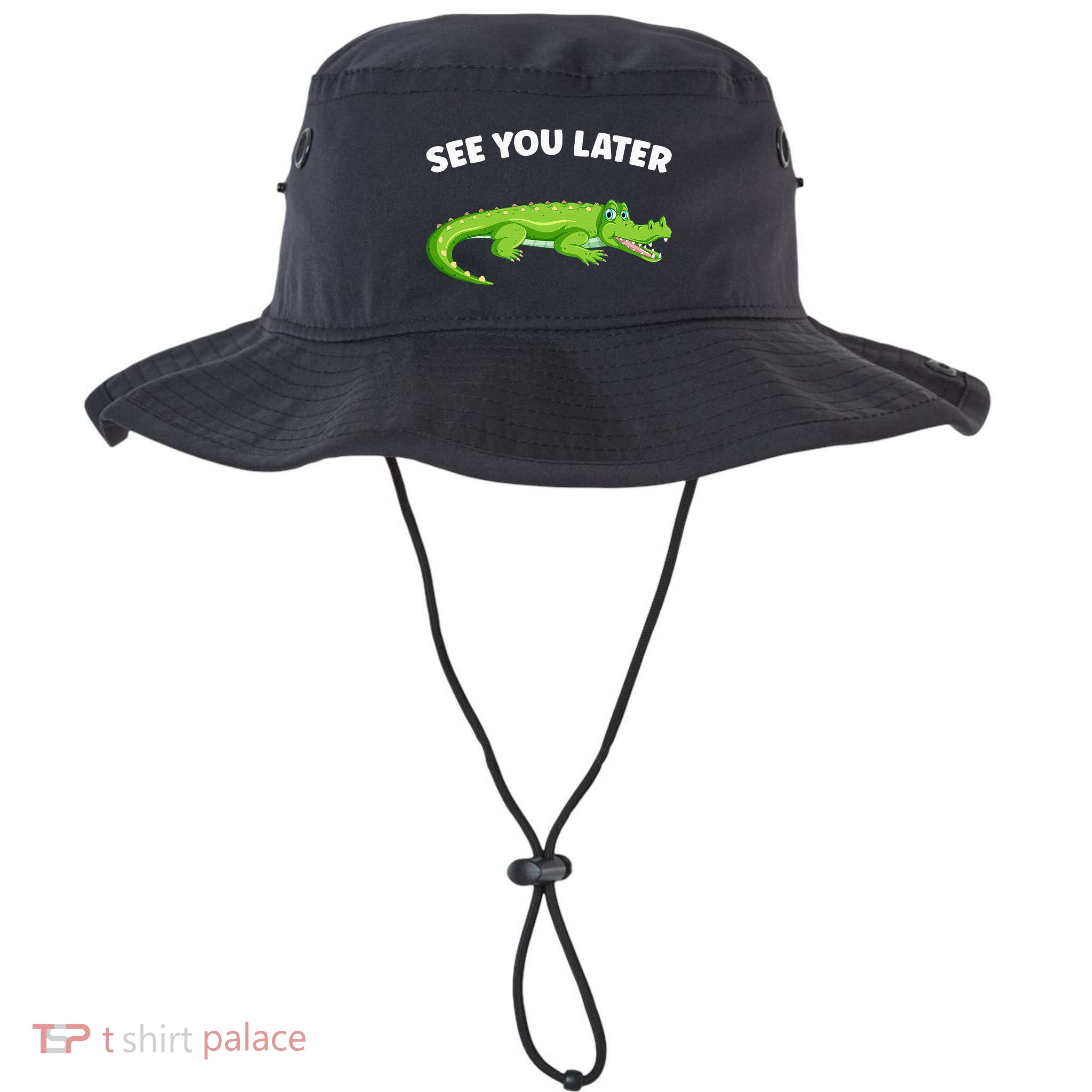 Gator Crocodile See You Later Alligator Bucket Hat