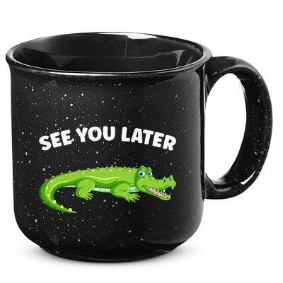 Gator Crocodile See You Later Alligator 15oz Campfire Ceramic Mug