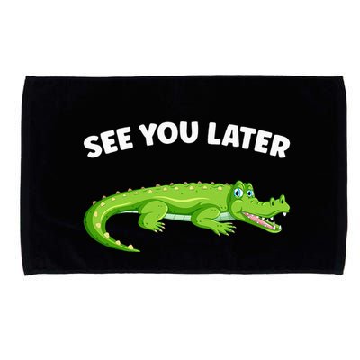 Gator Crocodile See You Later Alligator Microfiber Hand Towel