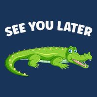 Gator Crocodile See You Later Alligator Infant Baby Jersey Bodysuit