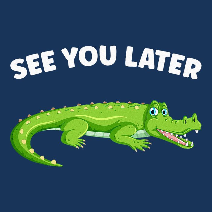 Gator Crocodile See You Later Alligator Infant Baby Jersey Bodysuit