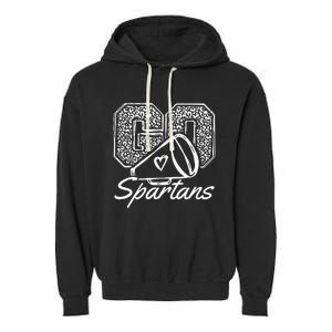 Go Cheer Spartans Sports Name Gifts Garment-Dyed Fleece Hoodie