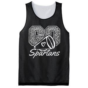 Go Cheer Spartans Sports Name Gifts Mesh Reversible Basketball Jersey Tank