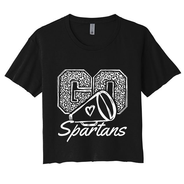 Go Cheer Spartans Sports Name Gifts Crop Top