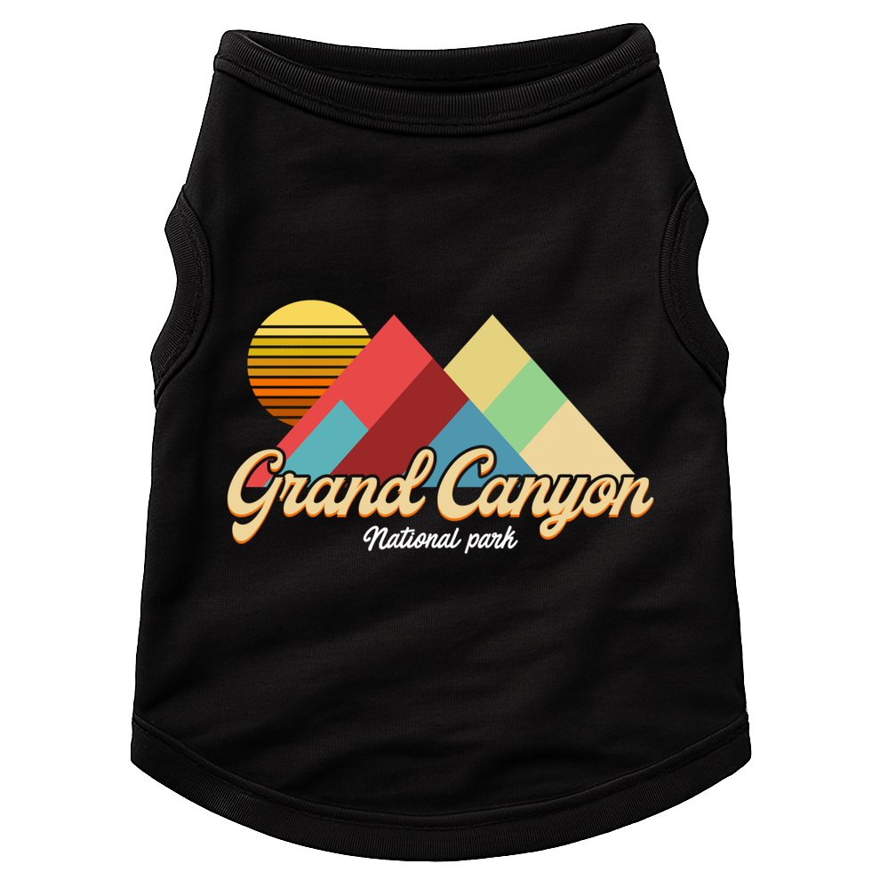 Grand Canyon S National Park Vintage Retro Gift Doggie Tank