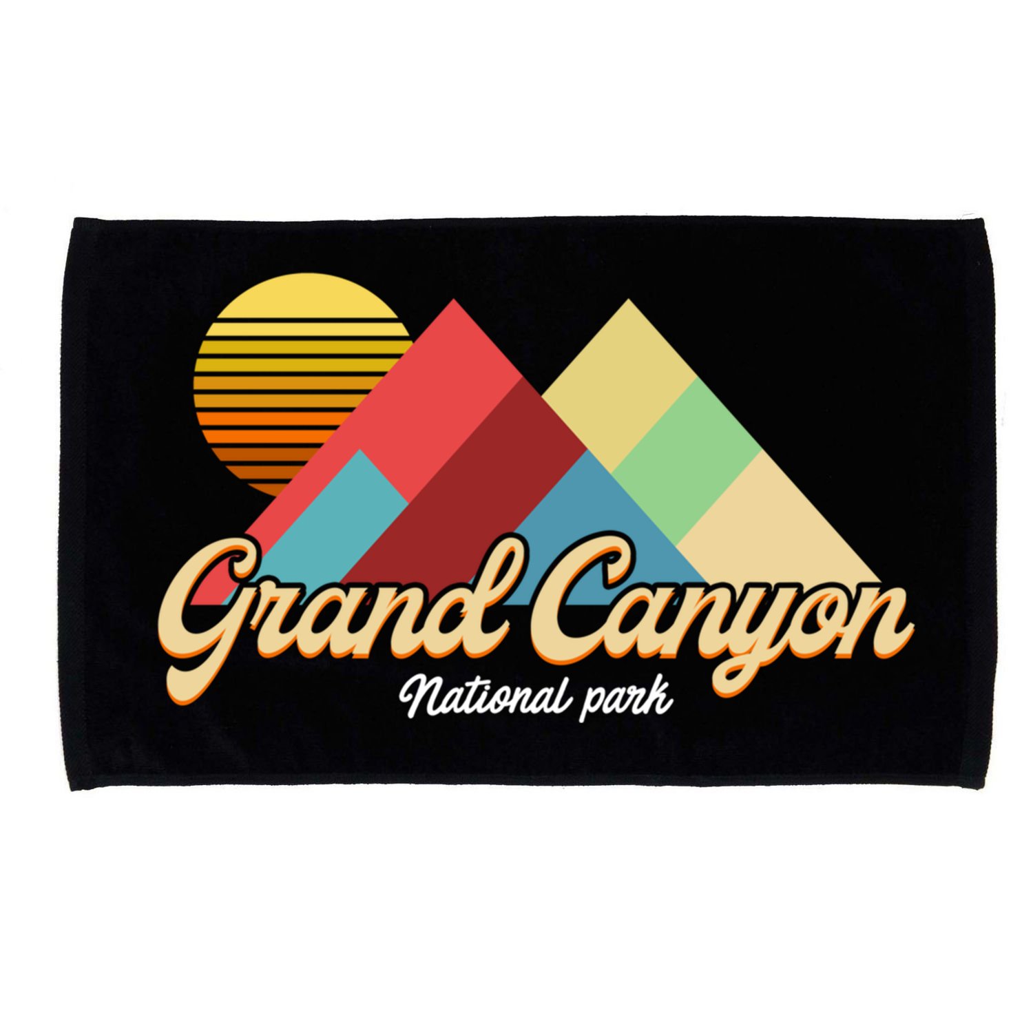 Grand Canyon S National Park Vintage Retro Gift Microfiber Hand Towel