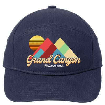 Grand Canyon S National Park Vintage Retro Gift 7-Panel Snapback Hat