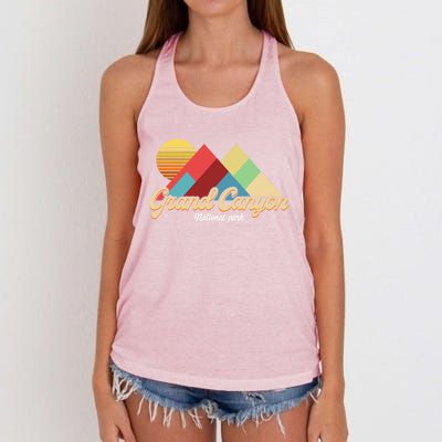 Grand Canyon S National Park Vintage Retro Gift Women's Knotted Racerback Tank