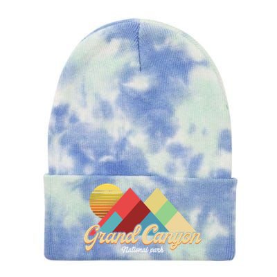 Grand Canyon S National Park Vintage Retro Gift Tie Dye 12in Knit Beanie