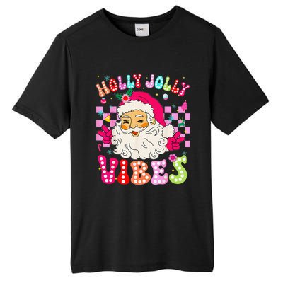 Groovy Cute Santa Claus Christmas Vibes Xmas Tall Fusion ChromaSoft Performance T-Shirt