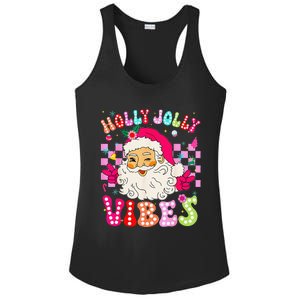 Groovy Cute Santa Claus Christmas Vibes Xmas Ladies PosiCharge Competitor Racerback Tank