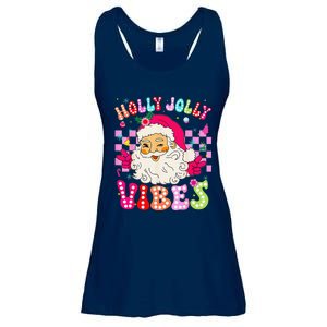 Groovy Cute Santa Claus Christmas Vibes Xmas Ladies Essential Flowy Tank