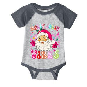 Groovy Cute Santa Claus Christmas Vibes Xmas Infant Baby Jersey Bodysuit