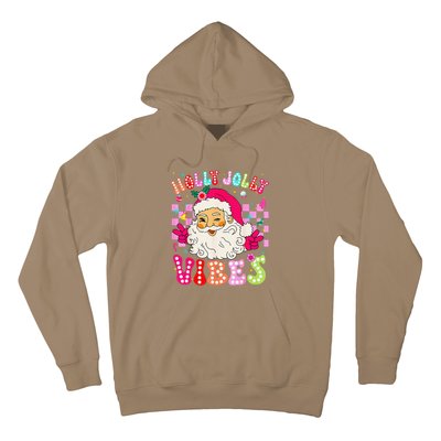 Groovy Cute Santa Claus Christmas Vibes Xmas Hoodie