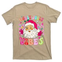 Groovy Cute Santa Claus Christmas Vibes Xmas T-Shirt