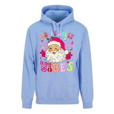 Groovy Cute Santa Claus Christmas Vibes Xmas Unisex Surf Hoodie