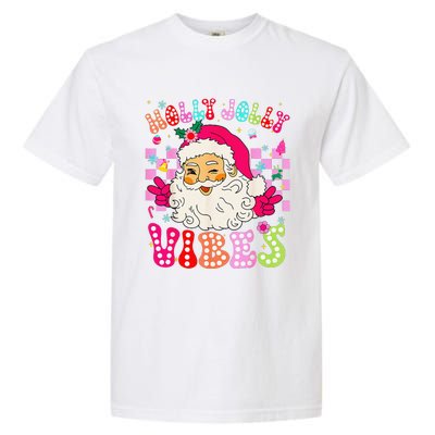 Groovy Cute Santa Claus Christmas Vibes Xmas Garment-Dyed Heavyweight T-Shirt