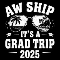 Graduation Cruise Ship Graduate Aw Ship It's A Grad Trip Cooling Performance Crew T-Shirt
