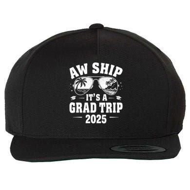 Graduation Cruise Ship Graduate Aw Ship It's A Grad Trip Wool Snapback Cap