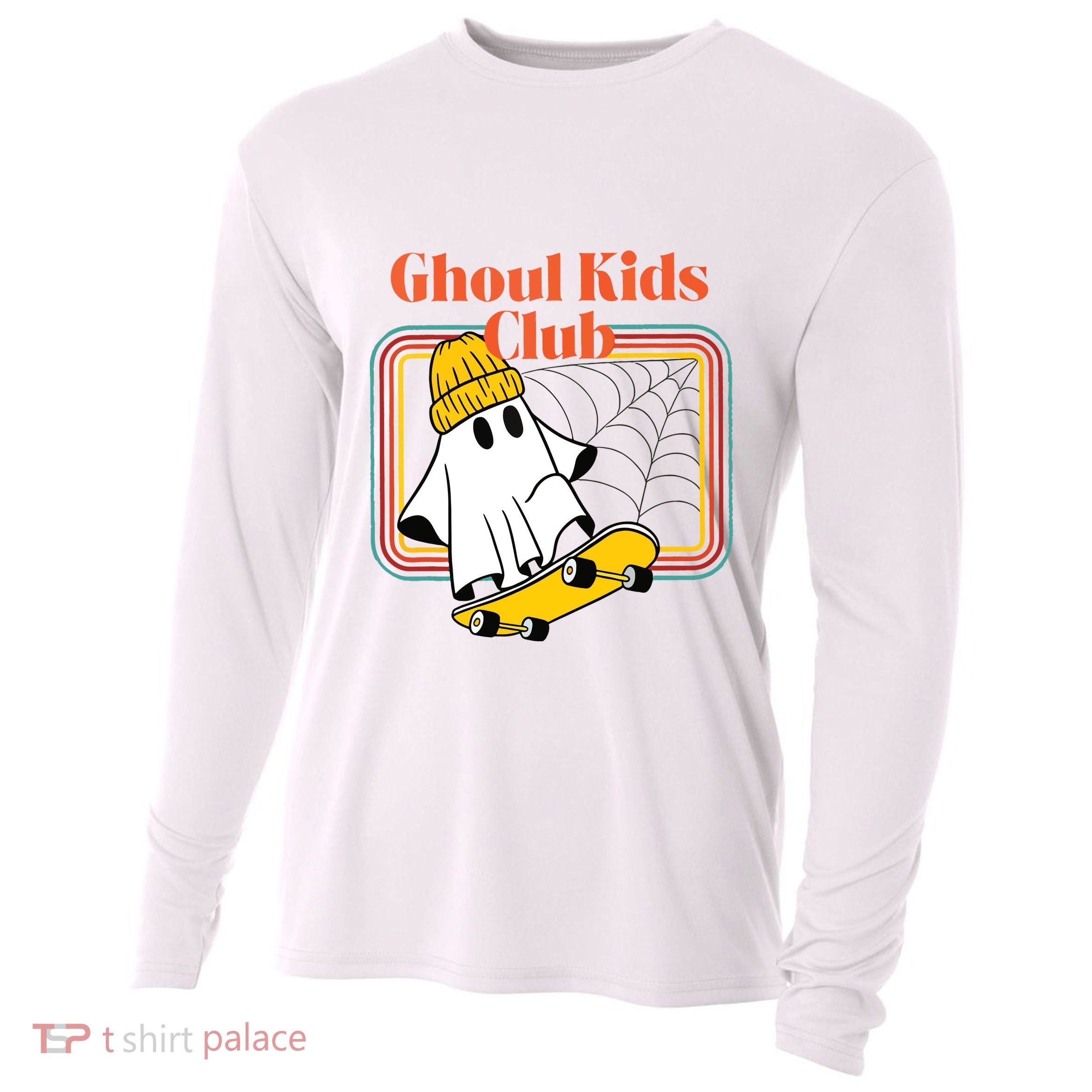 Ghoul Club Skateboarding Cooling Performance Long Sleeve Crew