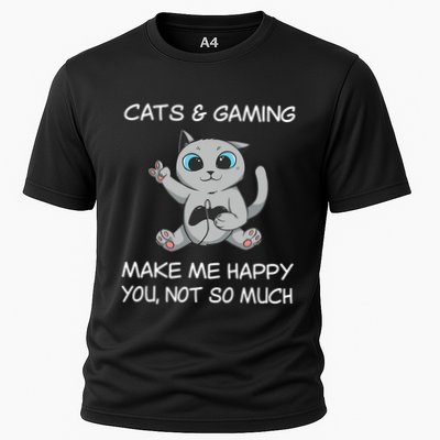 Gaming Cat Sarcastic Cat Lover Video Games Video Gamer Performance Shirt