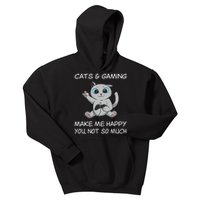 Gaming Cat Sarcastic Cat Lover Video Games Video Gamer Kids Hoodie