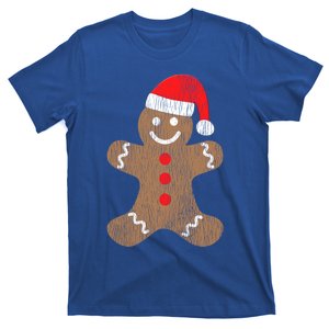 Gingerbread Cookie Santa Claus Hat Gift Christmas Grunge Gift T-Shirt