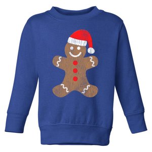 Gingerbread Cookie Santa Claus Hat Gift Christmas Grunge Gift Toddler Sweatshirt