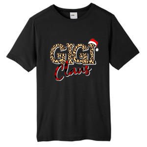 Grandma Christmas Santa Hat Gigi Claus Leopard Buffalo Plaid Gift Tall Fusion ChromaSoft Performance T-Shirt