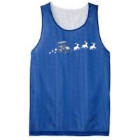 Golf Cart Santa Christmas Sleigh Funny Golf Cart Xmas Gift Mesh Reversible Basketball Jersey Tank