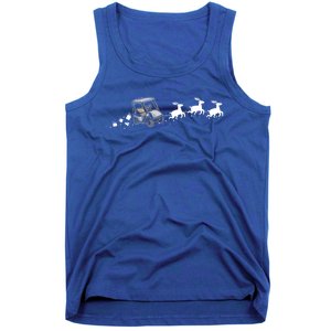 Golf Cart Santa Christmas Sleigh Funny Golf Cart Xmas Gift Tank Top