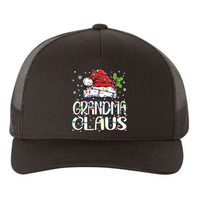 Grandma Claus Shirts Christmas Lights Pajama Family Matching Yupoong Adult 5-Panel Trucker Hat