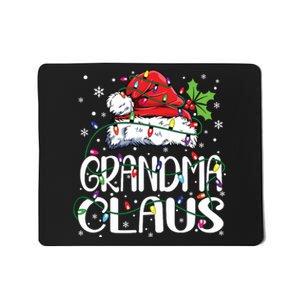 Grandma Claus Shirts Christmas Lights Pajama Family Matching Mousepad