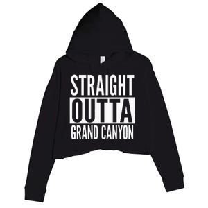 Grand Canyon Straight Outta College University Alumni Crop Fleece Hoodie