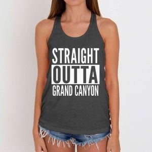 Grand Canyon Straight Outta College University Alumni Women's Knotted Racerback Tank